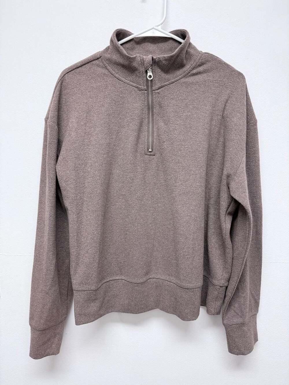 7Diamonds Generation Half Zip Pullover Soft Chocolate Sweatshirt